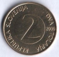 2 толара. 2000 год, Словения.