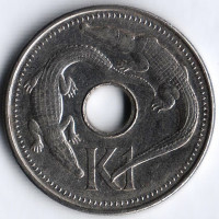 Монета 1 кина. 2009 год, Папуа-Новая Гвинея.