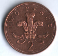 Монета 2 пенса. 2006 год, Великобритания.