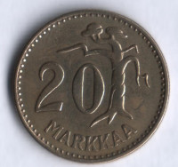 20 марок. 1960 год, Финляндия.
