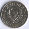 Монета 20 центов. 1990 год, Кипр.