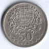 Монета 50 сентаво. 1927 год, Португалия.