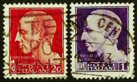 Набор марок (2 шт.). "Юлий Цезарь". 1929-1945 годы, Италия.