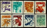 Набор марок (8 шт.). "Природные ресурсы". 1981-1984 годы, Бразилия.