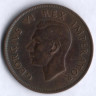 1 пенни. 1941 год, Южная Африка.
