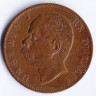 Монета 10 чентезимо. 1894(R) год, Италия.