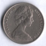 Монета 10 центов. 1974 год, Австралия.