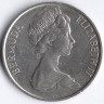 Монета 50 центов. 1985 год, Бермудские острова.