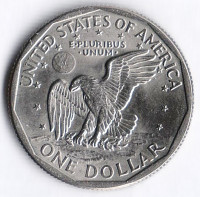 Монета 1 доллар. 1979(D) год, США. Сьюзен Энтони.
