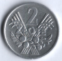 Монета 2 злотых. 1973 год, Польша.