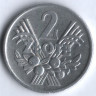 Монета 2 злотых. 1973 год, Польша.