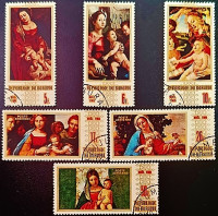 Набор почтовых марок (6 шт.). "Рождество". 1969 год, Бурунди.