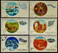 Набор почтовых марок (6 шт.). "Польская научная экспедиция". 1980 год, Польша.