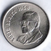 Монета 5 центов. 1968 год, ЮАР. "South Africa".