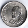 Монета 5 центов. 1968 год, ЮАР. 