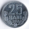 Монета 25 баней. 2017 год, Молдова.