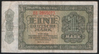 Бона 1 марка. 1948 год "АВ", ГДР.