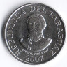 Монета 100 гуарани. 2007 год, Парагвай.