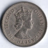 Монета 25 центов. 1957 год, Британские Карибские Территории.