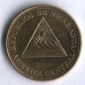 Монета 10 сентаво. 2002 год, Никарагуа.