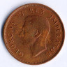 Монета 1/2 пенни. 1943 год, Южная Африка.