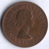 Монета 1/2 пенни. 1964 год, Новая Зеландия.