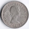 Монета 6 пенсов. 1959 год, Новая Зеландия.