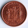 Монета 10 центов. 2008 год, Ямайка.