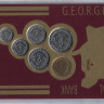 Набор монет Грузии в банковской упаковке, 1993 год.