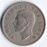Монета 1/2 кроны. 1949 год, Новая Зеландия.