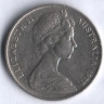 Монета 10 центов. 1977 год, Австралия.